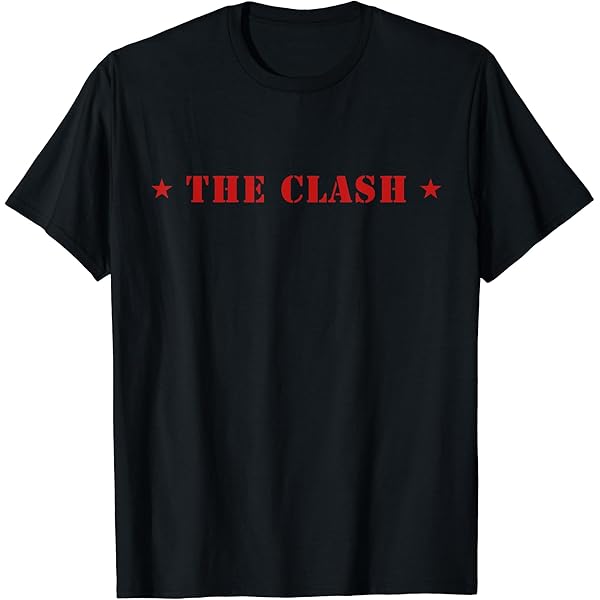 Amazon | The Clash - スクラッチレッドロゴ Tシャツ | Tシャツ